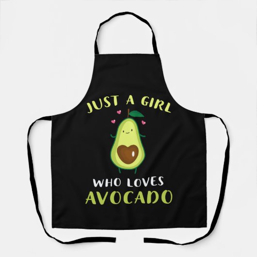 Tablier Drôle Juste Une Fille Qui Aime L'Avocado (Recto)