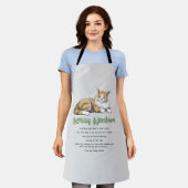 Tablier Drôle Kitty sagesse (Porté)