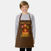 Tablier drôle La petite dinde de maman Thanksgiving (Porté)