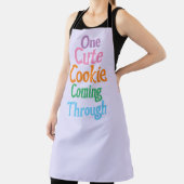 Tablier Drôle Lavande Un Mignonne Cookie Qui Traverse (Insitu)