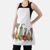 Tablier Drôle légumes d'Halloween (Insitu)