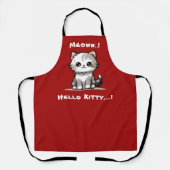 Tablier Drôle mignon Chat Catmas Humour (Recto)