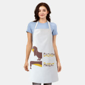 Tablier Drôle mignon dachshund pour parent chien long (Porté)