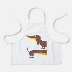 Tablier Drôle mignon dachshund pour parent chien long