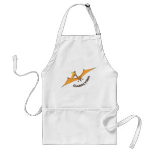 Tablier Drôle mignon dessin animé de pterodactyle volant o