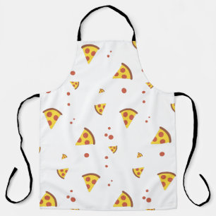 Tablier Drôle motif minimaliste de pizza pepperoni rétro
