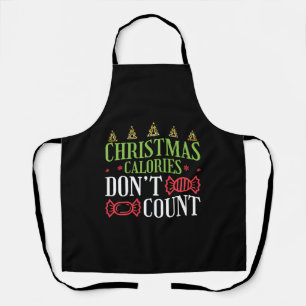 Tablier Drôle Noël Calories ne comptent pas