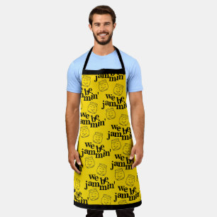 Tablier Drôle Nous Sommes Jammin' Souriant Danser Des Jarr