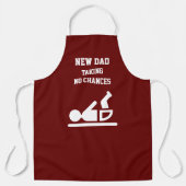 Tablier Drôle NOUVEAU DAD Burgundy Changer de couche (Recto)