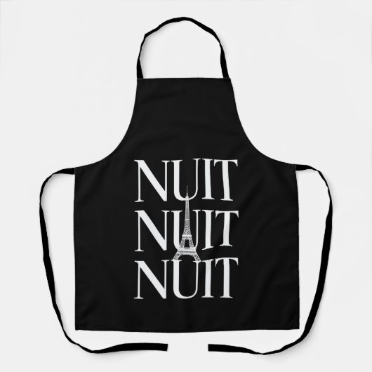 Tablier Drôle Nuit Nuit (Recto)