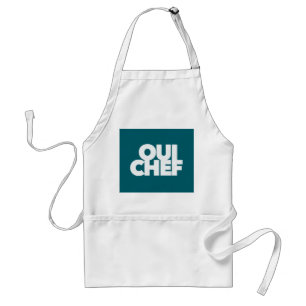 Tablier drôle Oui Chef patron personnel de cuisine sous-em