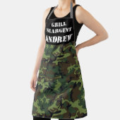 Tablier Drôle Papa Camoflage Camo Grill Seargent (Insitu)