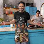 Tablier Drôle Papa plaisante Grill Master | Photo personna<br><div class="desc">Incendez le grill et les rires avec ce Drôle Papa Blagues Grill Master Apron - le cadeau de la fête des pères personnalisé par excellence! Doté d’un design audacieux "Papa plaisante servi avec une taille supplémentaire", cet tablier met le titre de papa à l’avant et au centre. Customisez-le avec vos...</div>