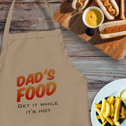 Tablier Drôle papa's Food Get it When it Hot BBQ Apron