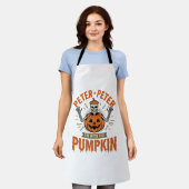 Tablier Drôle Peter Peter Citrouille Halloween Squelette C (Porté)