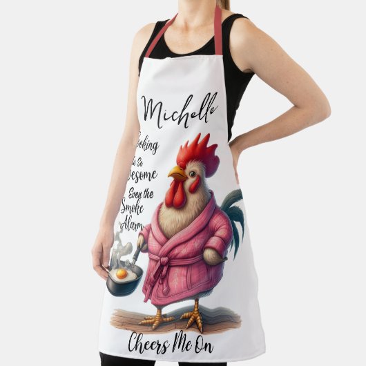 Tablier Drôle poulet personnalisé dire (Insitu)