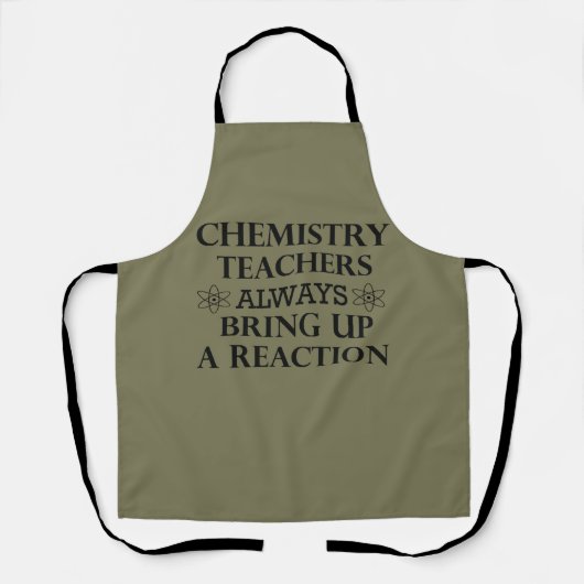 Tablier Drôle professeurs de chimie citations (Recto)