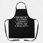 Tablier Drôle professeurs de chimie citations (Recto)
