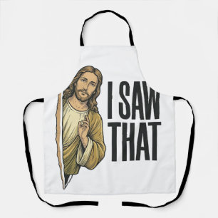 Tablier Drôle Religieux J'ai Vu Ça Vintage
