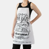 Tablier Drôle Retrait Citation géniale (Insitu)