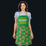 Tablier Drôle Rêves sucrés faits de Motif de pizza au from<br><div class="desc">Tablier drôle et cool pour rendre la cuisine plus amusante. Cadeau personnalisé pour la famille et les amis qui aiment la cuisine, la cuisson et essayer une nouvelle recette dans la cuisine. Customisez le libellé qui convient à votre occasion. Vous pouvez utiliser l'outil de conception pour modifier davantage le type...</div>
