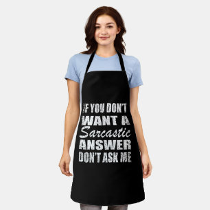 Tablier Drôle sarcastique citations sarcastique humour int
