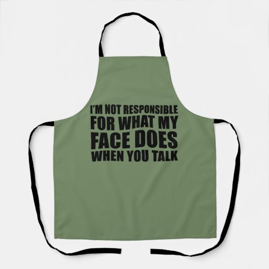 Tablier Drôle sarcastique citations sarcastique humour int (Recto)