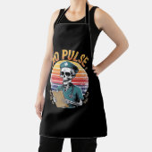Tablier Drôle Skeleton Nurse No Pulse Design - Humour fonc (Insitu)