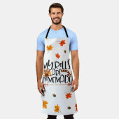 Tablier Drôle Thanksgiving Citation Mes rouleaux sont fait (Porté)