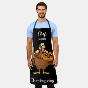 Tablier Drôle Thanksgiving Personnalisé Nom idée cadeau