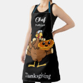 Tablier Drôle Thanksgiving Personnalisé Nom idée cadeau (Insitu)