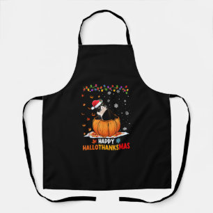 Tablier Drôle Tuxedo Chat sur Citrouille Hallothanksmas Ha