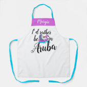 Tablier Drôle Vacay Plutôt Être Dans Apron De Vacances Aru (Recto)