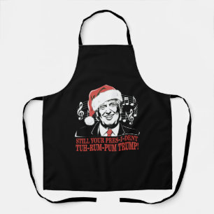 Tablier Drôles de chaussettes de Noël du président Trump v