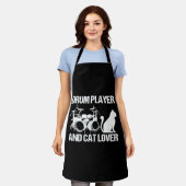 Tablier Drum Player And Cat Lover Drumming Musician Drums (Porté)