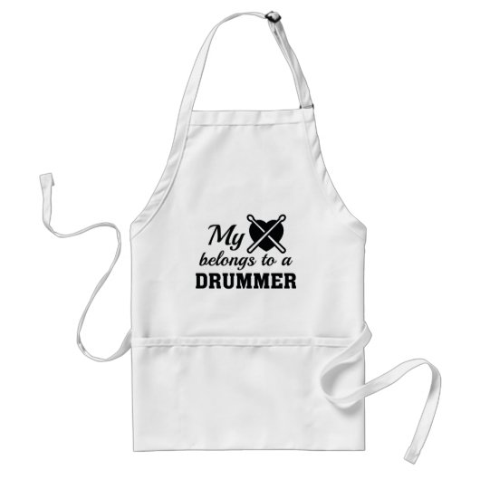 Tablier Drummer Coeur Appartient (Devant)