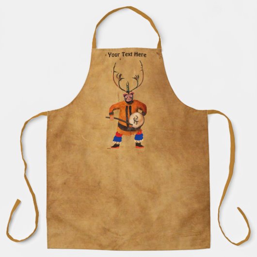 Tablier Drumming Shaman (Recto)