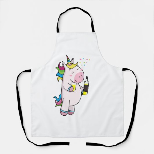 Tablier Drunk Unicorn (Recto)