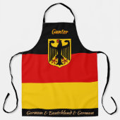 tablier du drapeau allemand, Allemagne, cuisine de (Recto)