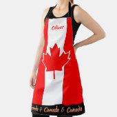 tablier du drapeau canadien, cuisine des chefs can (Insitu)