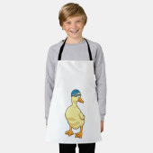 Tablier Duck at Swimming with Swimming goggles (Porté)