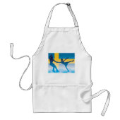 Tablier Duo Suédois de Patinage sur glace Silhouette (Devant)