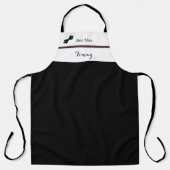 Tablier Dusty Rose Bourgogne Best Man Mariage Apron (Recto)