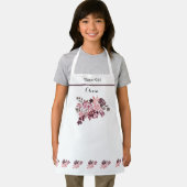 Tablier Dusty Rose Bourgogne Fleur Girl Apron (Insitu)