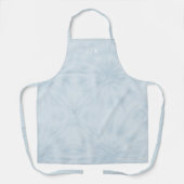 Tablier Dye | Pastel Blue Modern Stylish Monogram (Recto)