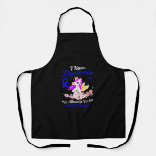 Tablier Dystonia Sensibilisation Funny Unicorn Ami Famille