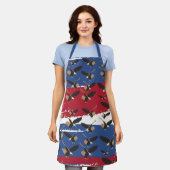 Tablier Eagle Bird USA Patriotic American Flag (Porté)