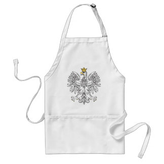 Tablier Eagle polonais avec la couronne d'or
