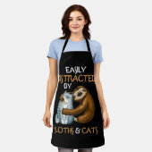 Tablier Easily Distracted By Sloths And Cats Sloth Lover (Porté)