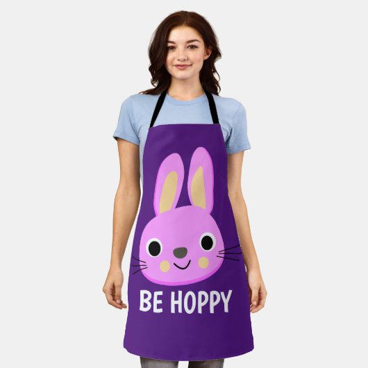TABLIER EASTER BUNNY CUTE CUTE APRON (Porté)